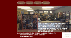 Desktop Screenshot of elitepictureframingnj.com