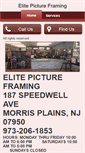 Mobile Screenshot of elitepictureframingnj.com